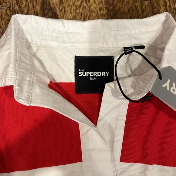 Superdry vintage cropped rugby top - Picture 3 of 3